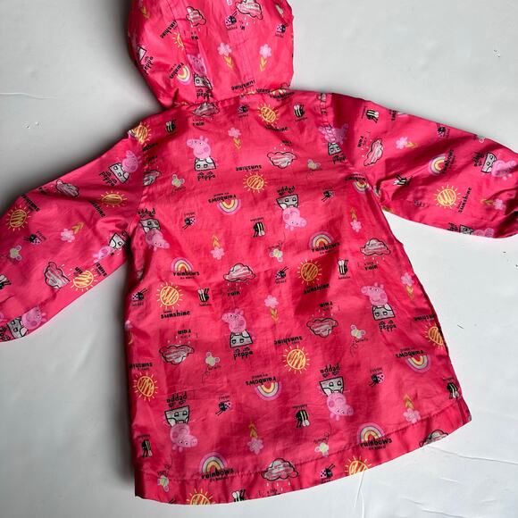 Nutmeg Peppa Pig Pink Hooded Rain Jacket - 18-24 Months - Picture 5 of 5